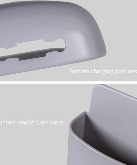 Mobile phone charging holder with wall mount.