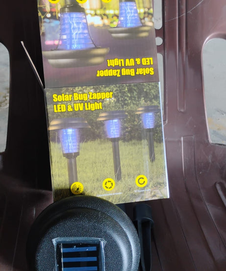 Medium Garden Solar Powered LED Mosquito Trap / Bug Zapper (1 Pc)