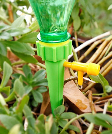 Self-watering spikes for garden use