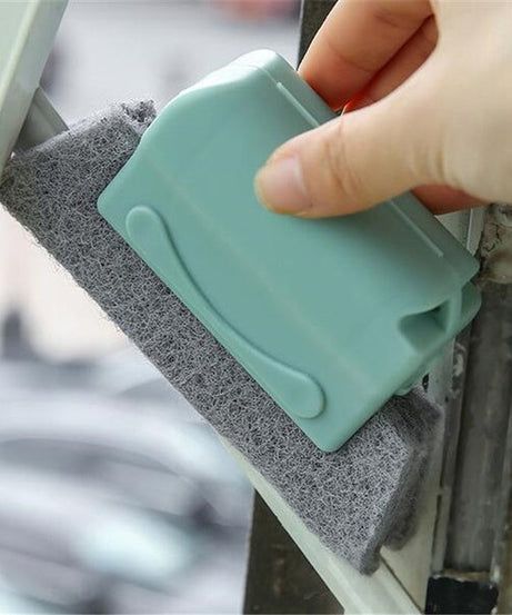 Brush for cleaning narrow window grooves