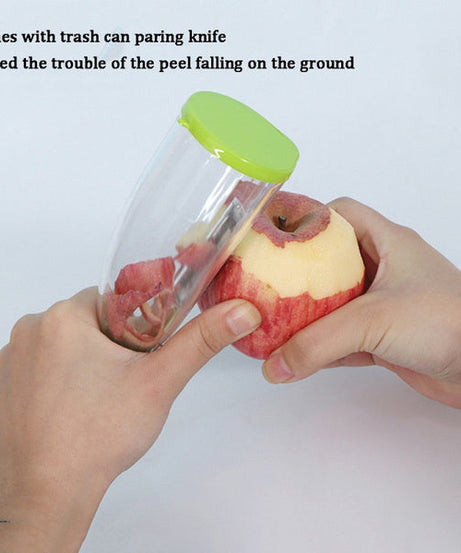 Multifunctional vegetable/fruit peeler for smart kitchen.
