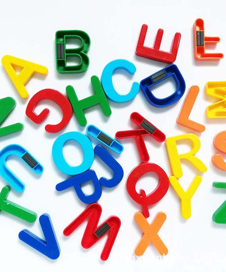 Magnetic letters for learning to spell