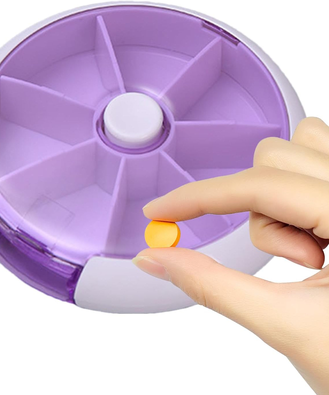 Cute 7-Day Pill Box Dispenser – Portable 7-Grid Medicine Organizer (1 Pc)