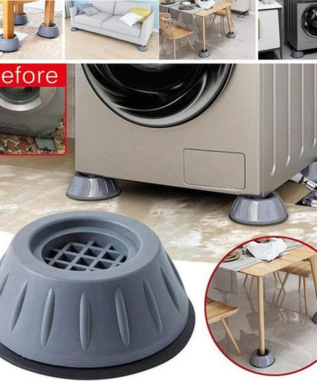 Anti-vibration pads with suction cups