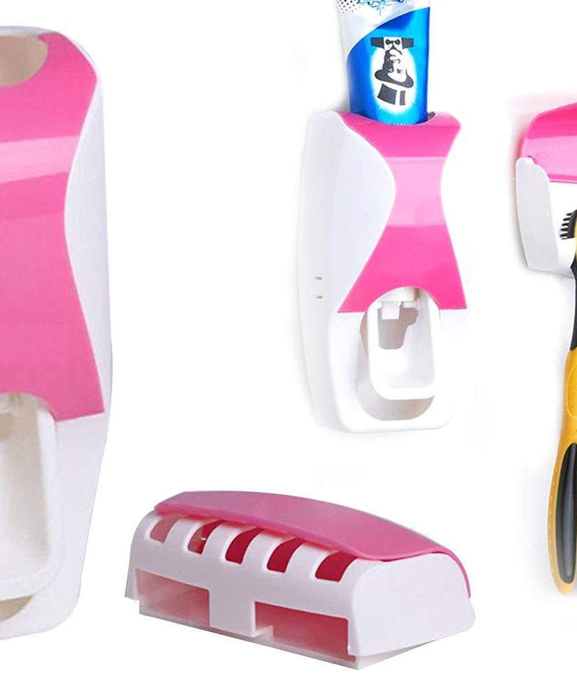 Toothbrush and toothpaste dispenser combo