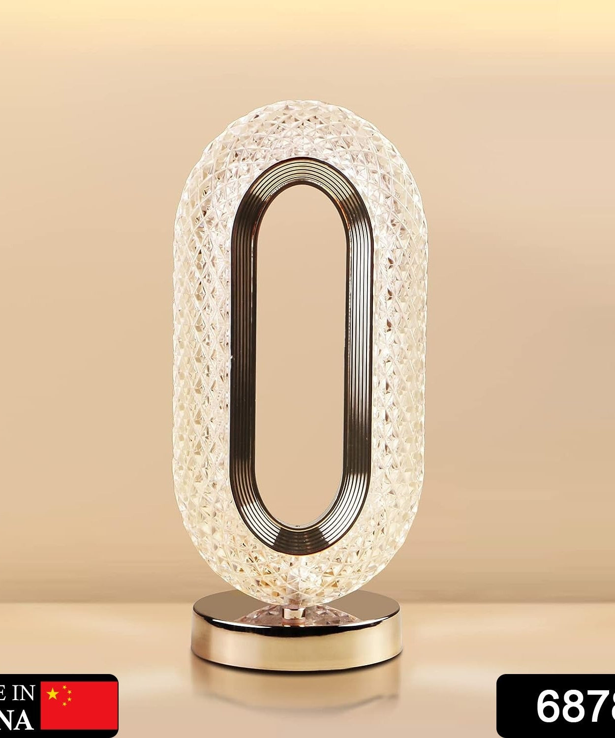 Exquisite crystal diamond lamp with USB rechargeable feature