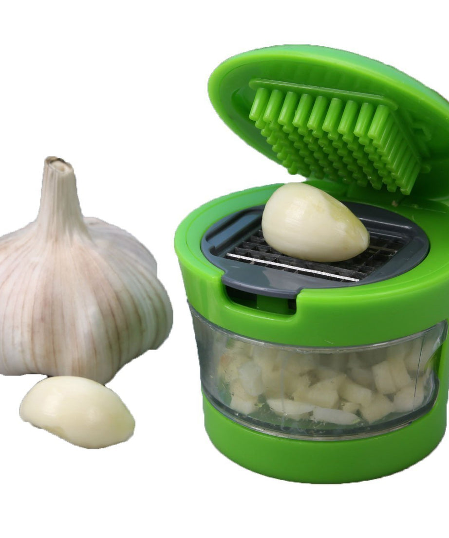 Kitchen garlic and ginger crusher with handle