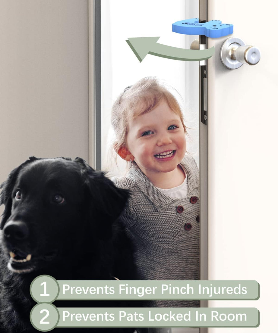 Cute animal-shaped door stopper for kids' safety and finger protection