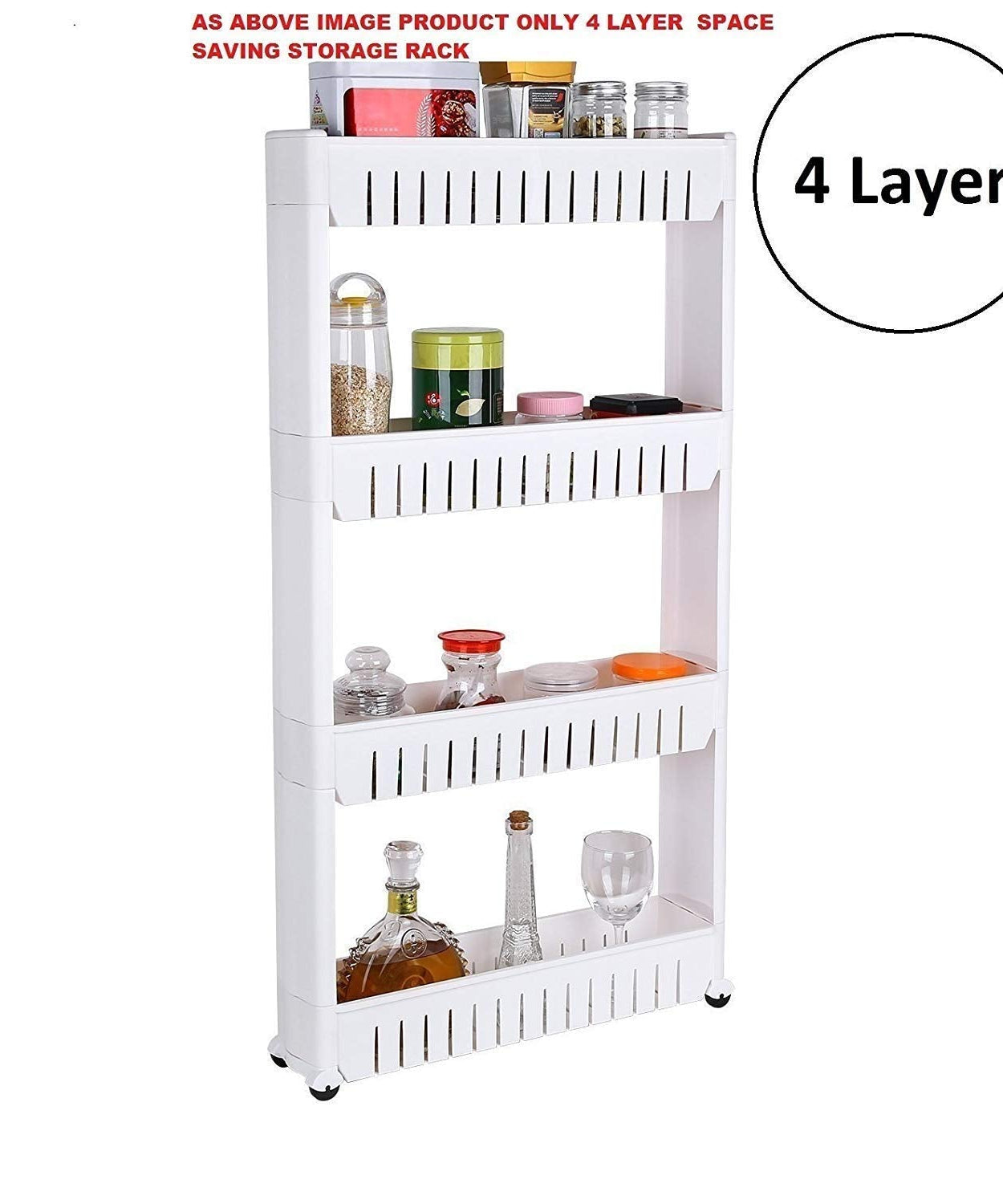 4-layer organizer rack for efficient storage