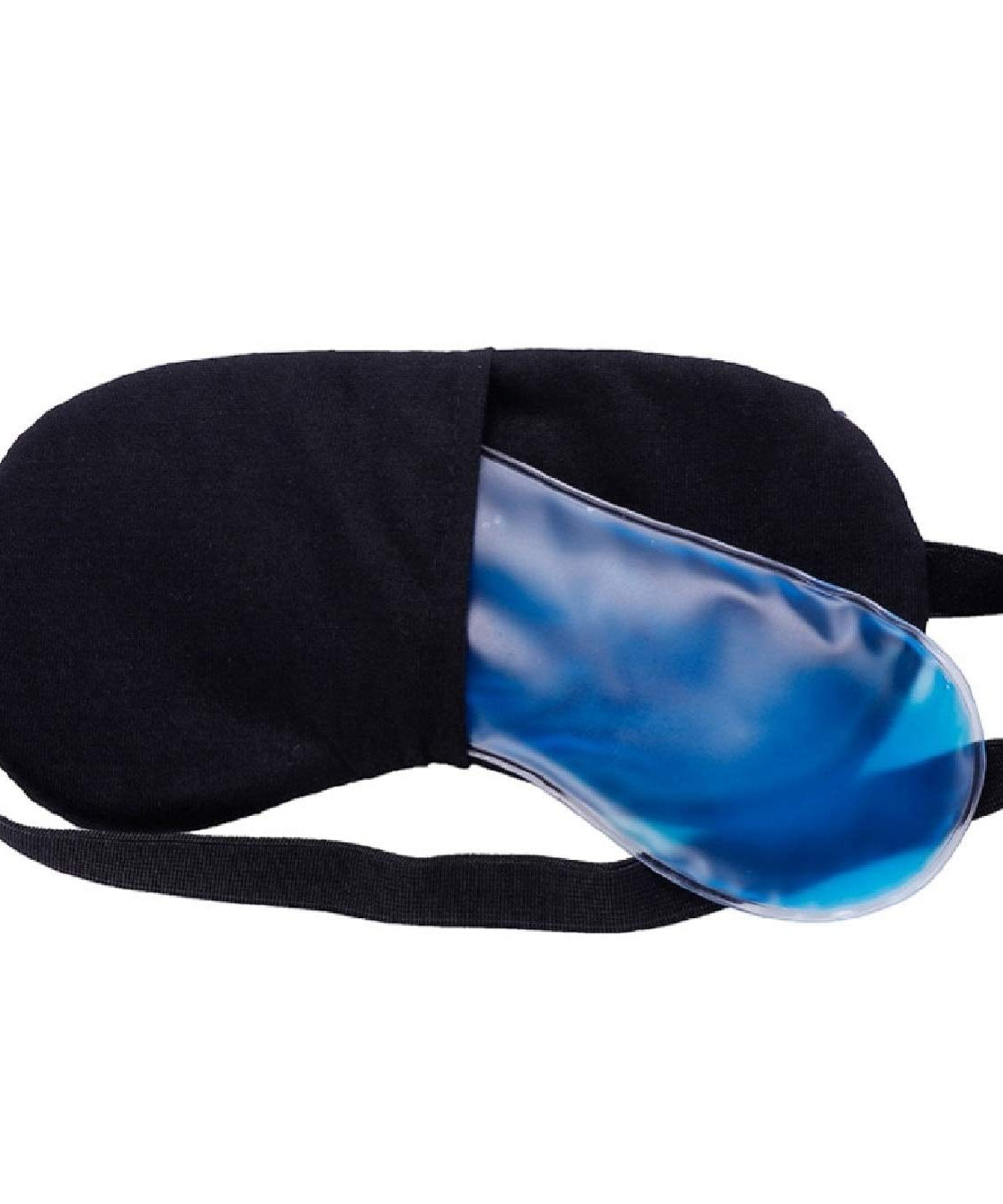 Ice pack sleeping mask in an eye mask design.