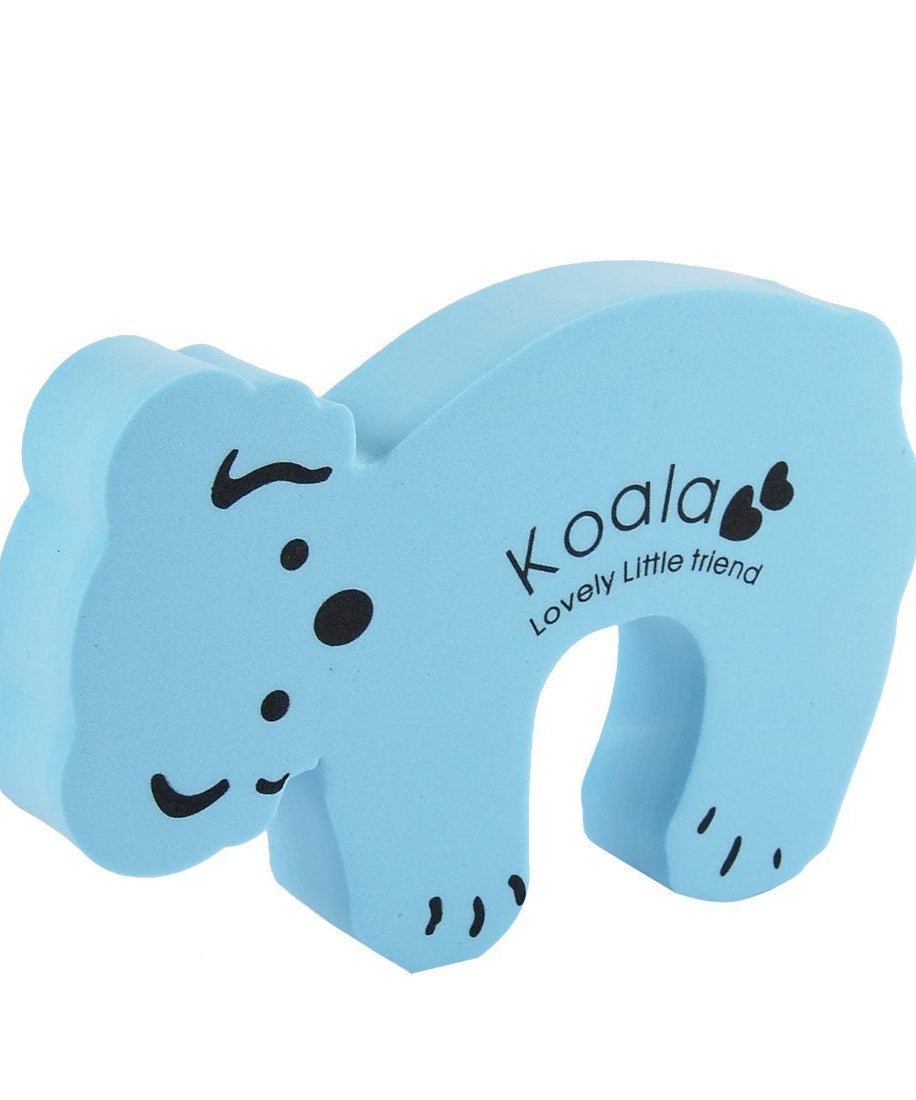 Baby safety door stopper, animal design, prevents finger injuries