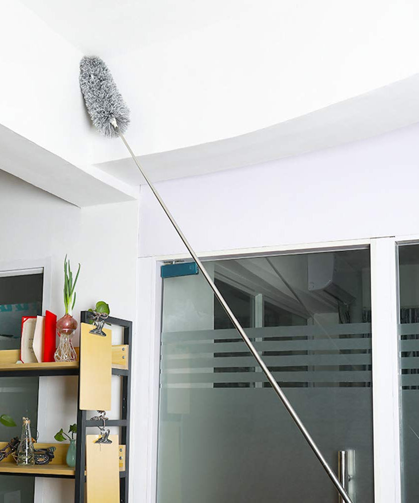 Microfiber Dusters for Cleaning, Telescoping Feather Duster with 100 inches Extendable Handle Pole, Dusting Cleaning Tools for Cleaning High Ceiling, Ceiling Fan, Blinds, Cobwebs, Furniture, Cars
