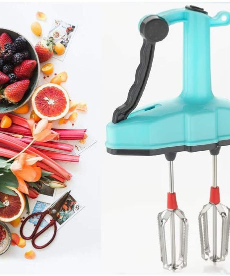 Hand blender and beater with power-free operation