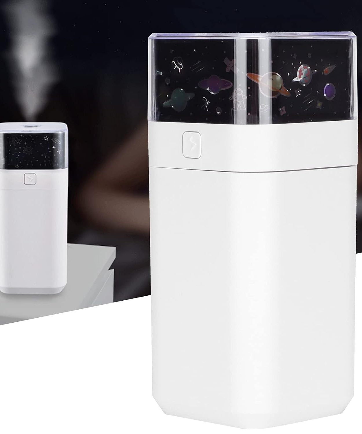 Kids room star night light projector with humidifier