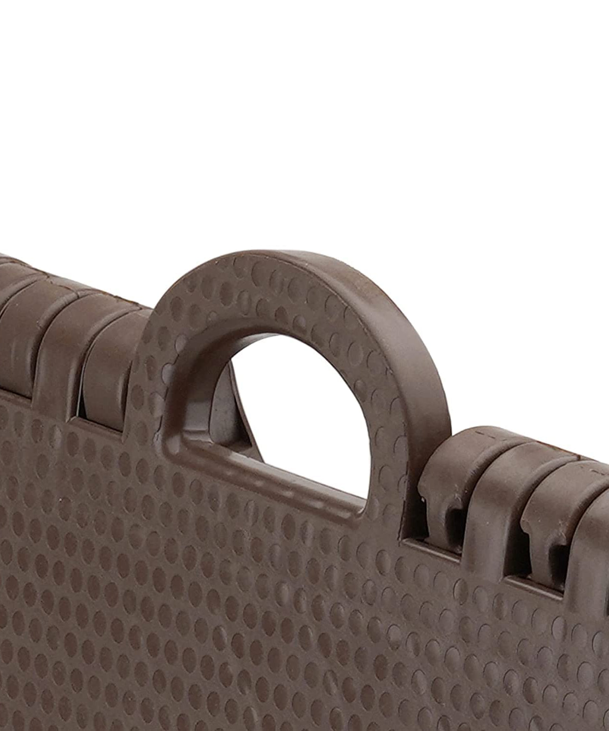 18-inch folding stool with non-slip surface, ideal for adults.