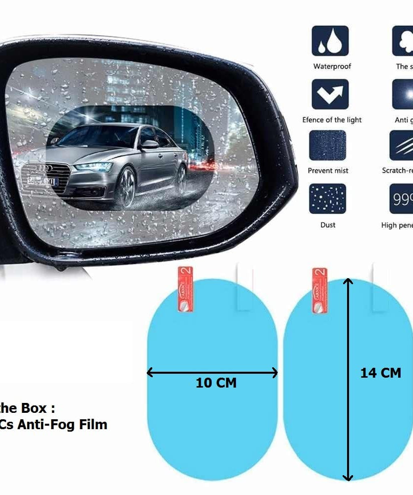 Scratch-resistant rearview mirror protective film
