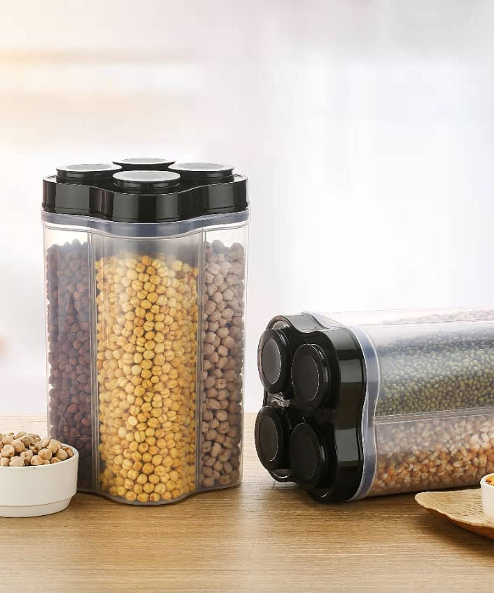 4-section container jar for fridge storage