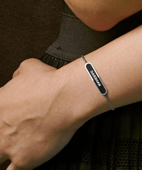 Silver Customize Bracelet, Gift Bracelet (1 Pc)