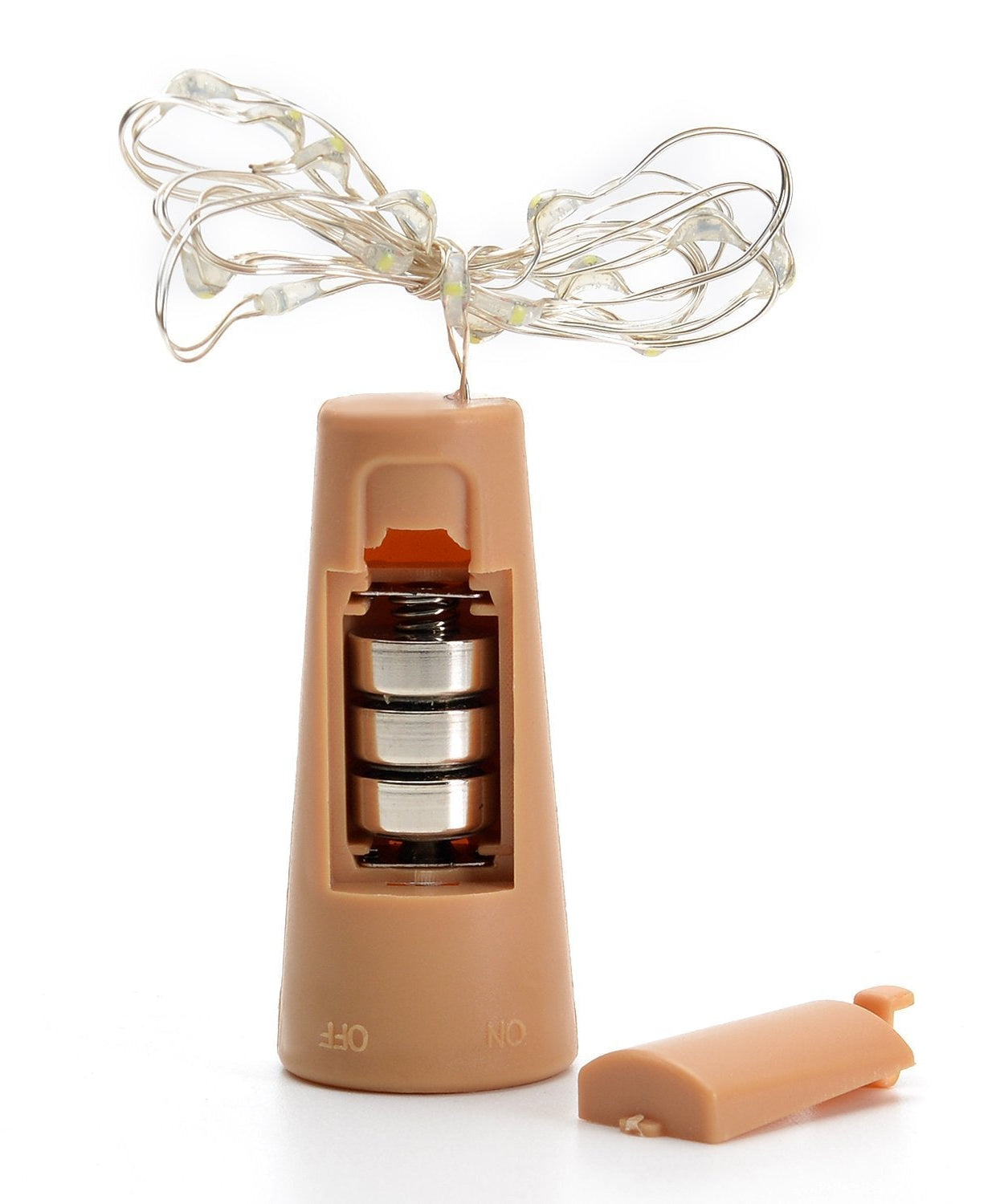 Decorative LED wine bottle cork lights, copper wire