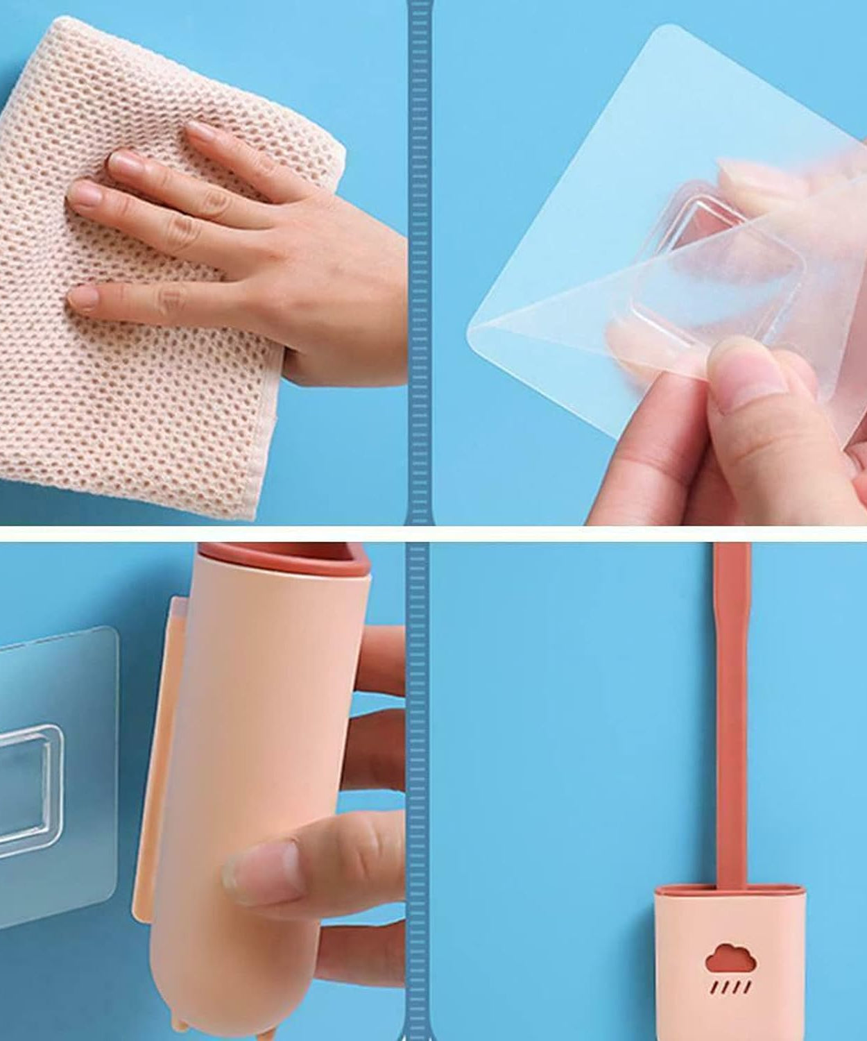 Quick dry toilet brush