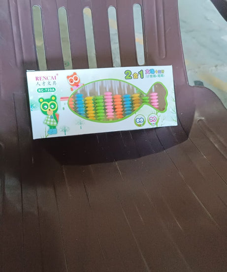 Abacus 13 Rods Counting Abacuses Toy Bead Educational Tools (1 Set / Mix Color)