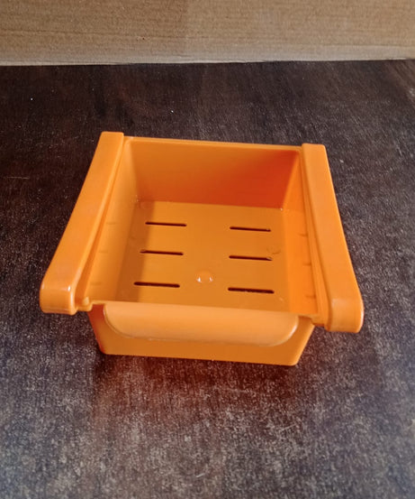 Adjustable Sliding Refrigerator Storage Basket (1 Pc)