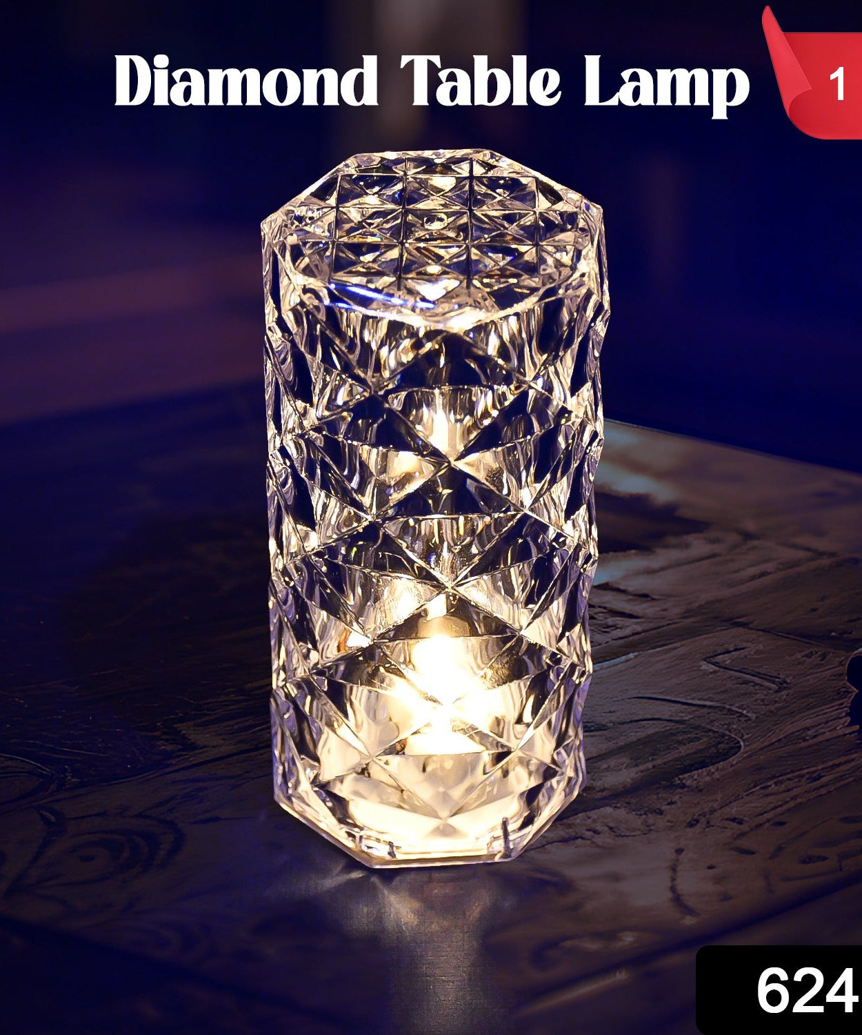 Diamond table lamp Candles for Home Decoration, Crystal Candle Lights, Diwali