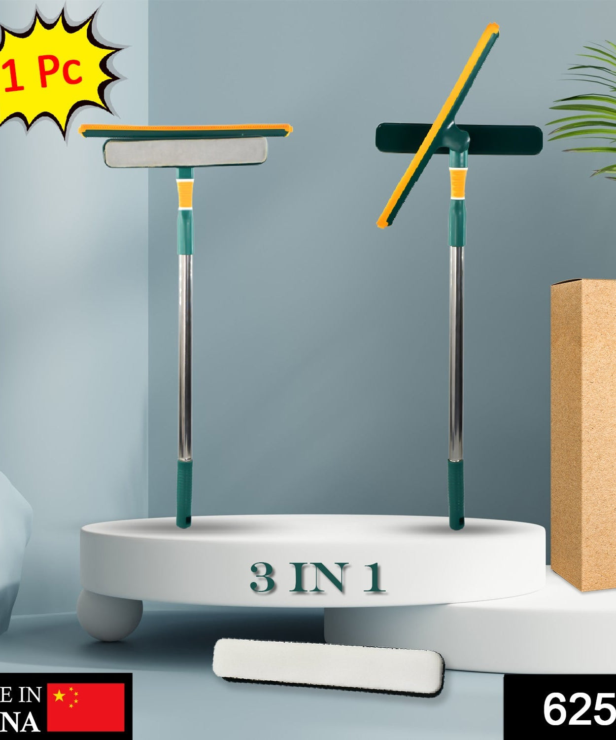 3-in-1 Glass Wiper – Multi-Surface Cleaner for Home & Office