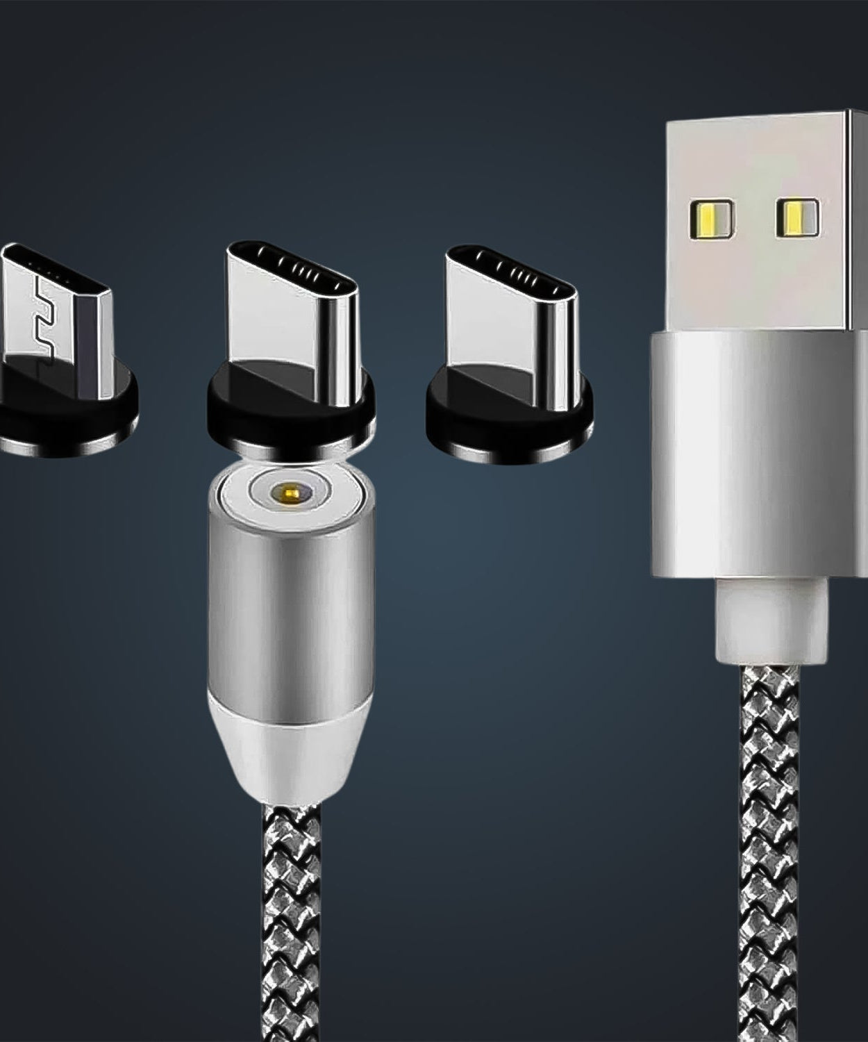 3 in 1 Magnetic Multi Charging Cable (1 Pc)