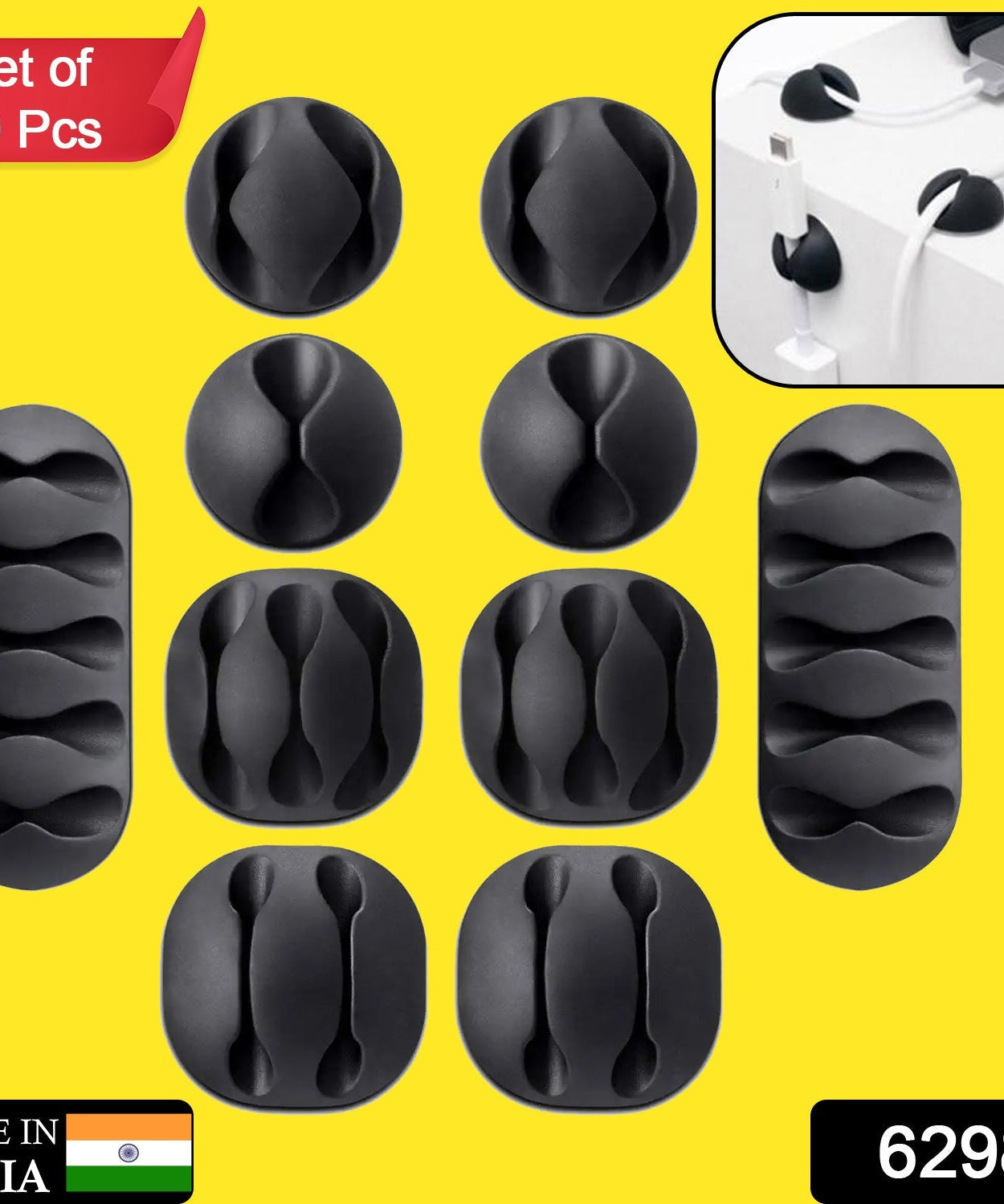 Cable holder clips for organizing and supporting cables