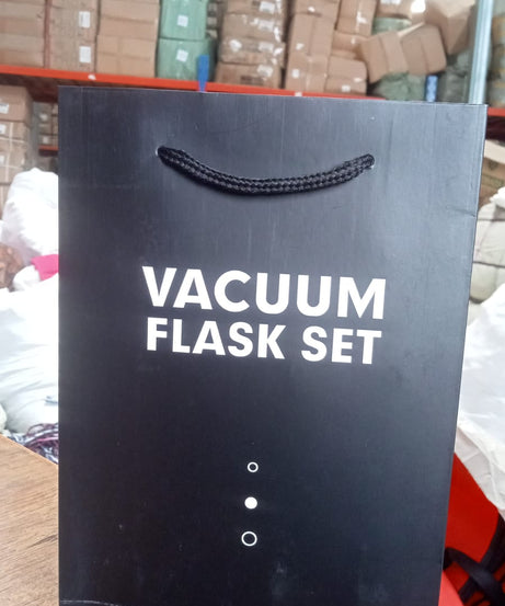 Stainless Steel Vacuum Flask Set with 3 Steel Cups Combo for Coffee Hot Drink and Cold Water Flask Ideal Gifting Travel Friendly Latest Flask Bottle. (500ml)