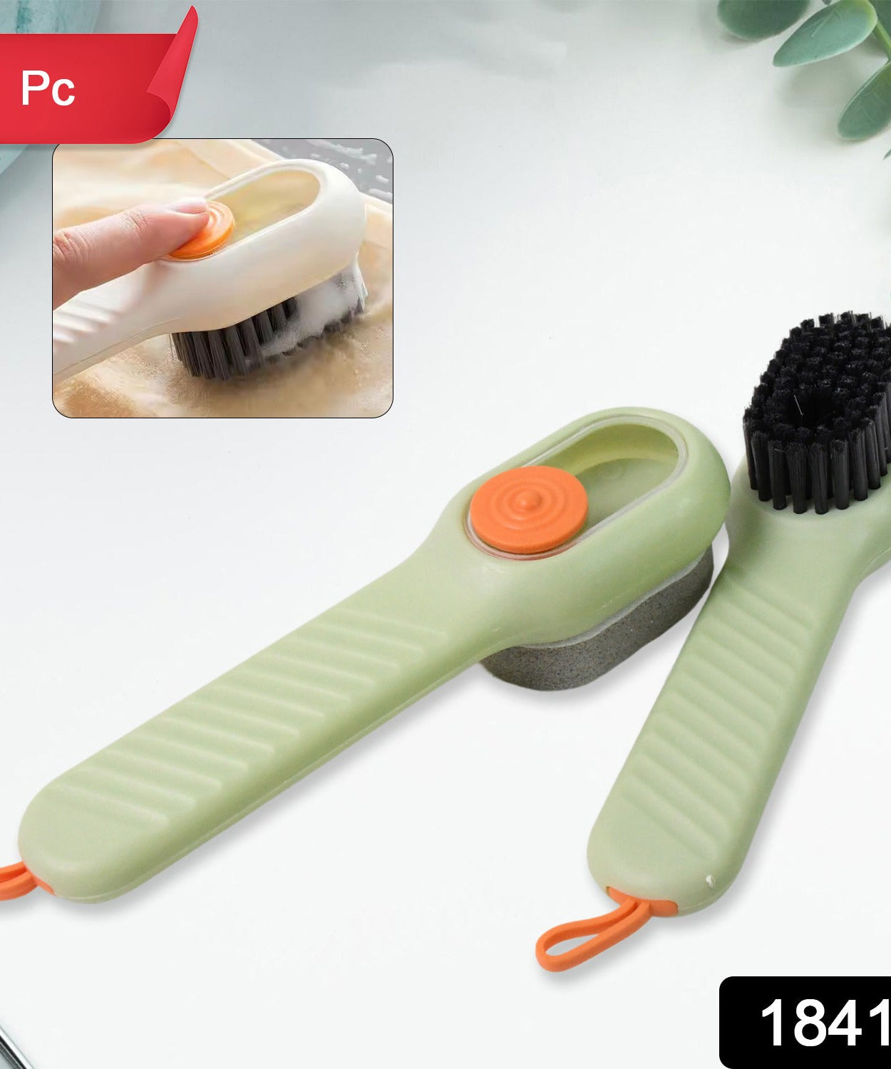 Multifunctional Scrubbing Brush with Liquid / Soap Dispenser (1 Pc)