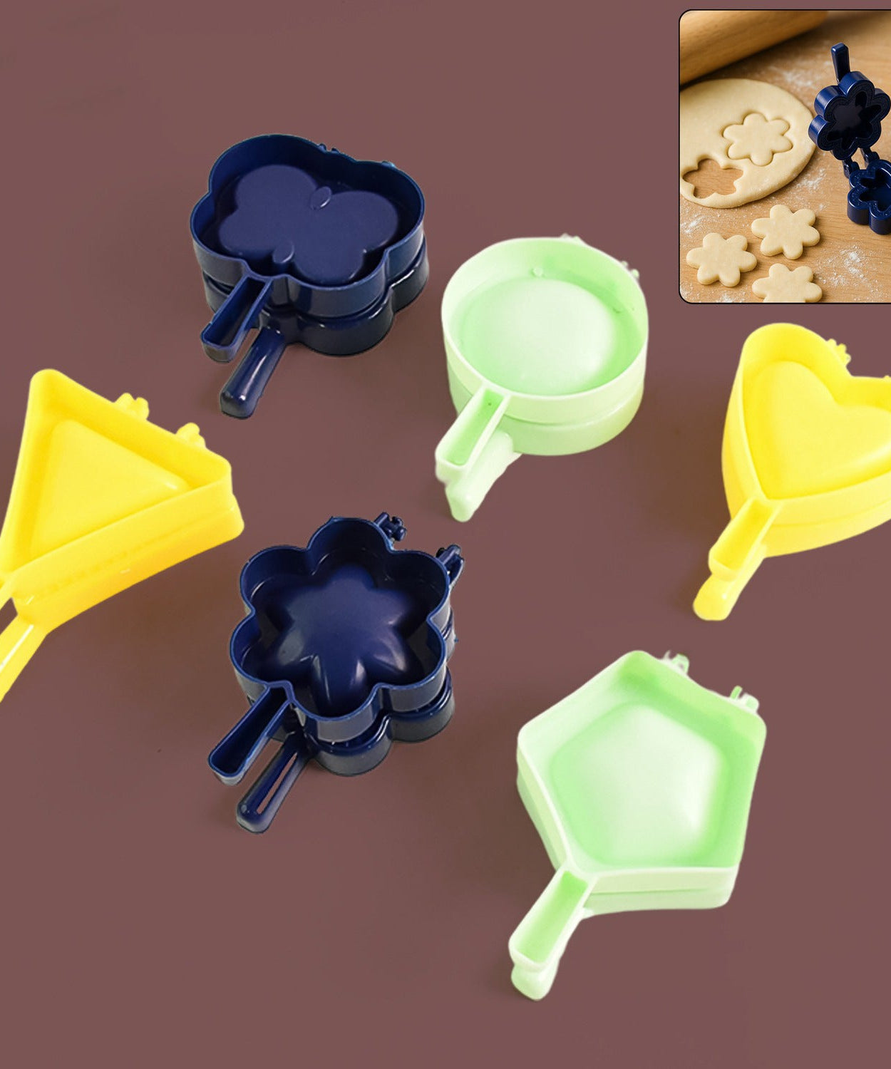 1 Pc Assorted Shape Plastic Snack Mould (Mix Design / 1 Pc)