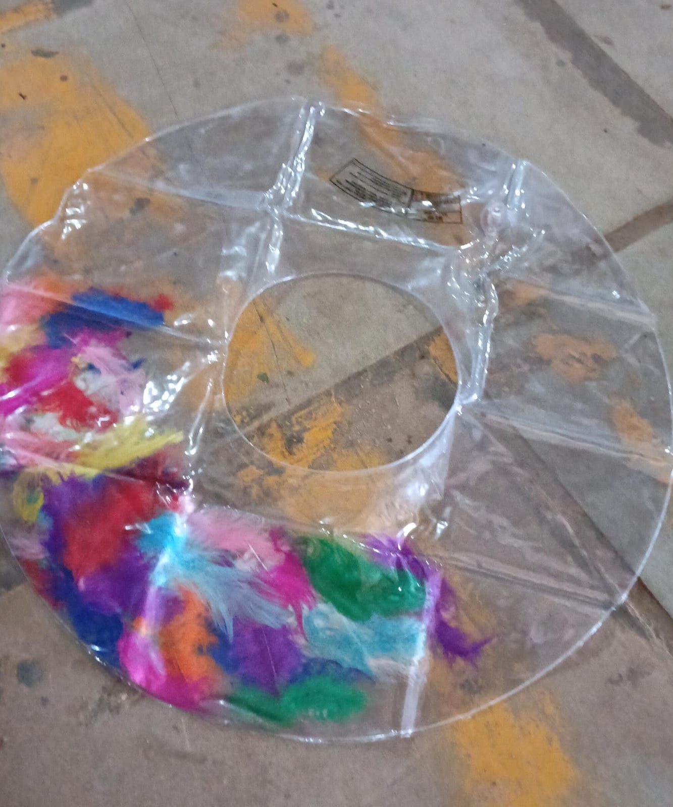 Swim Ring, For Adults, Conveniently Portable, Feathers, Swimming Ring, For Water Play, For Beaches, Swimming, Summer Vacation, Women's, Men's (1 Pc)