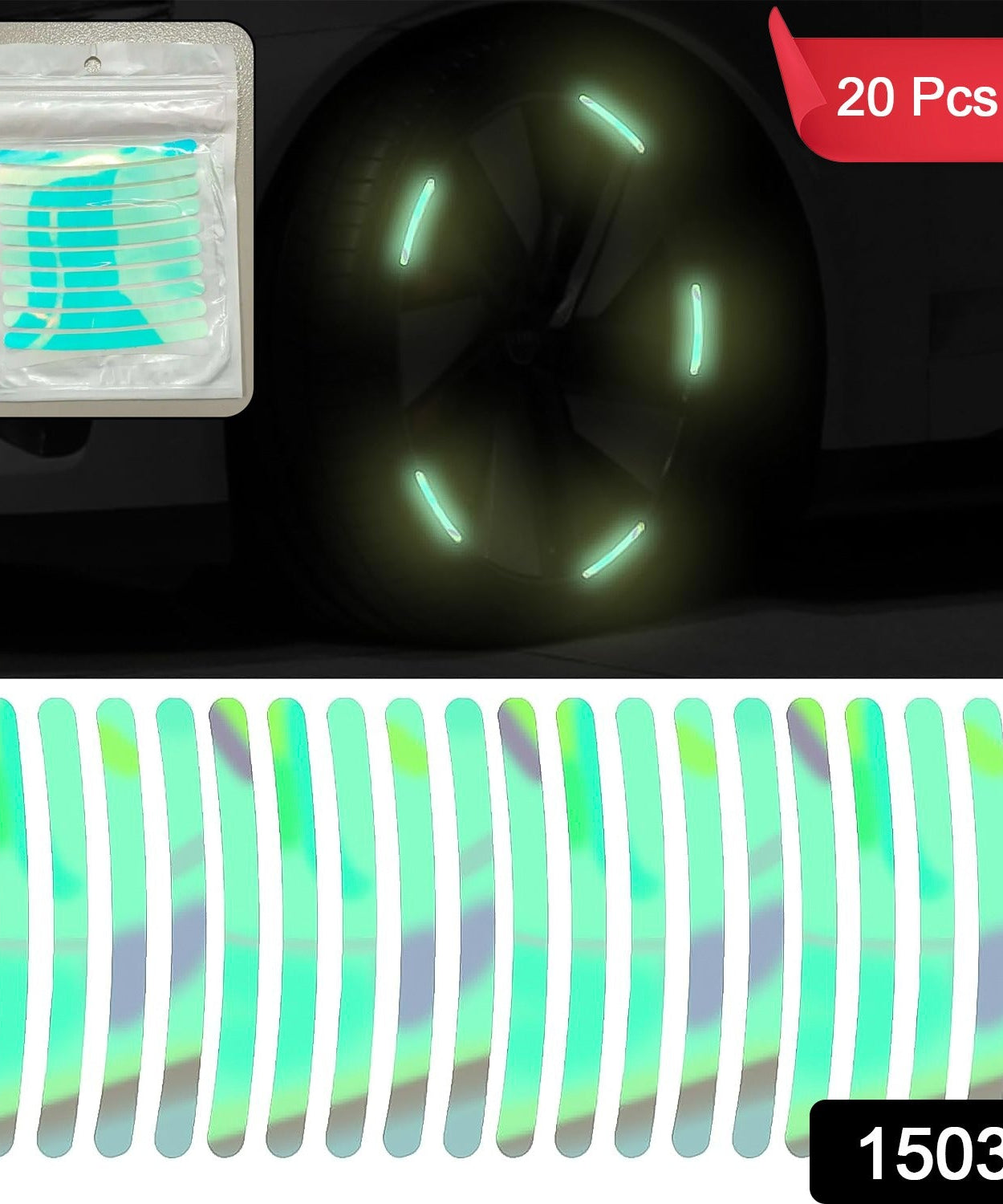 Car Wheel Hub Reflective Stickers