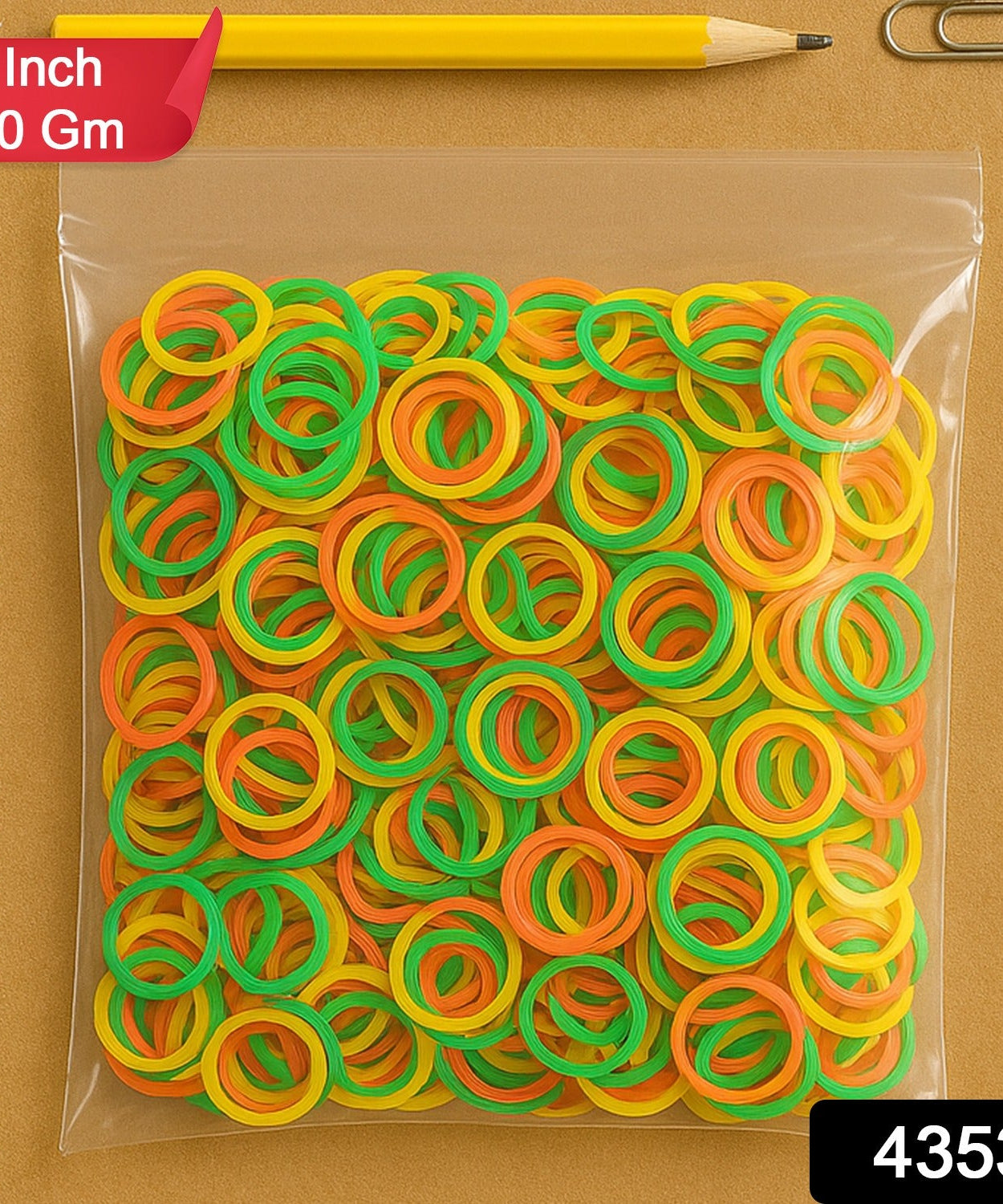 Multicolor Rubber Bands (Elastic & Reusable, Office & Home), Hair accessories