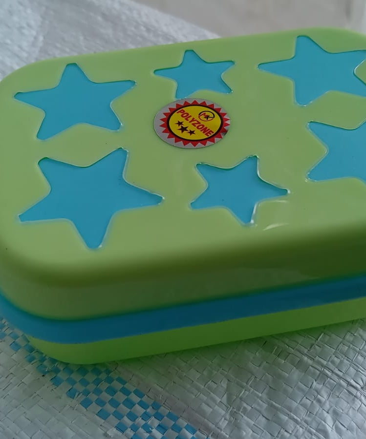 Decorative star-shaped soap case for bathroom, self-design style.