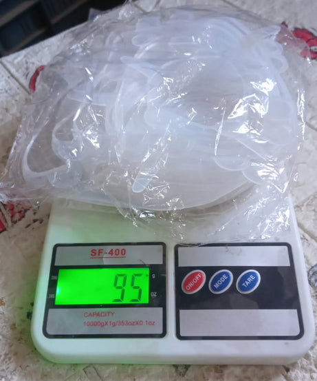 Silicone Stretch Lids, Microwave & Freezer Safe Food Covers (6 Pcs Set /95 Gm )