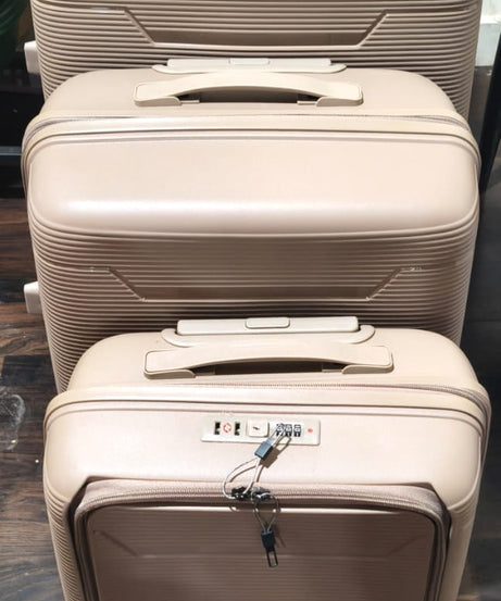 Hard-Shell Trolley Luggage Bag (Set of 3-pice / Mix Color)