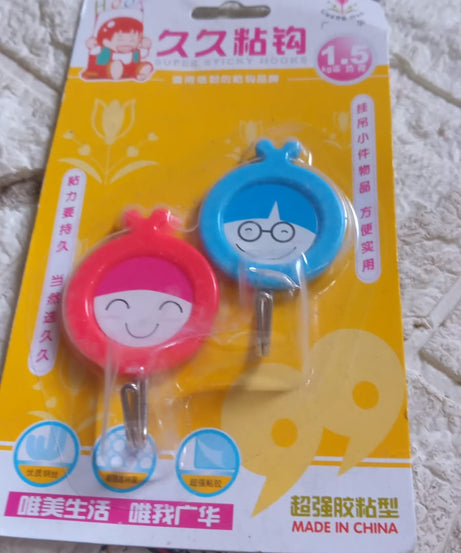 Strong adhesive hooks for multipurpose use.