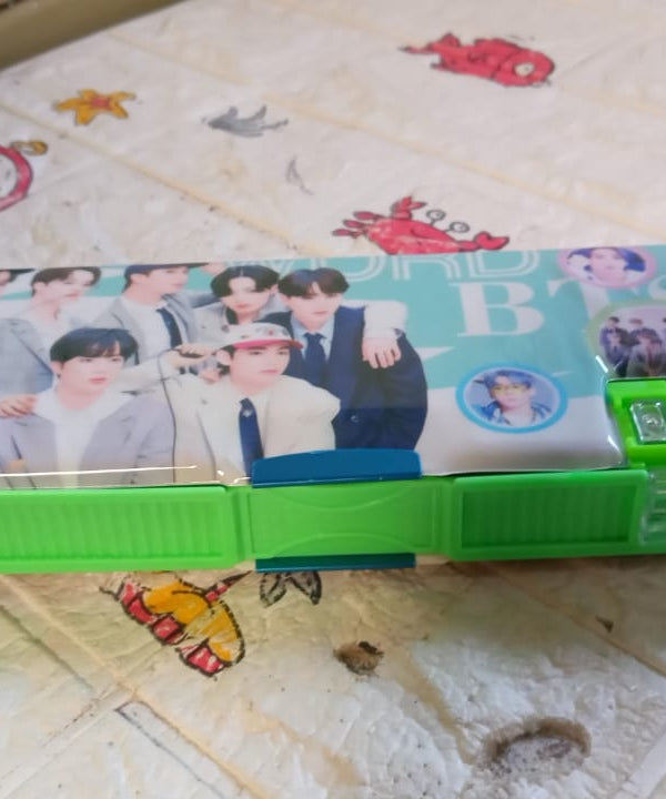 Multipurpose Compass Box (2 Compartments): Cartoon Pencil Case for Kids