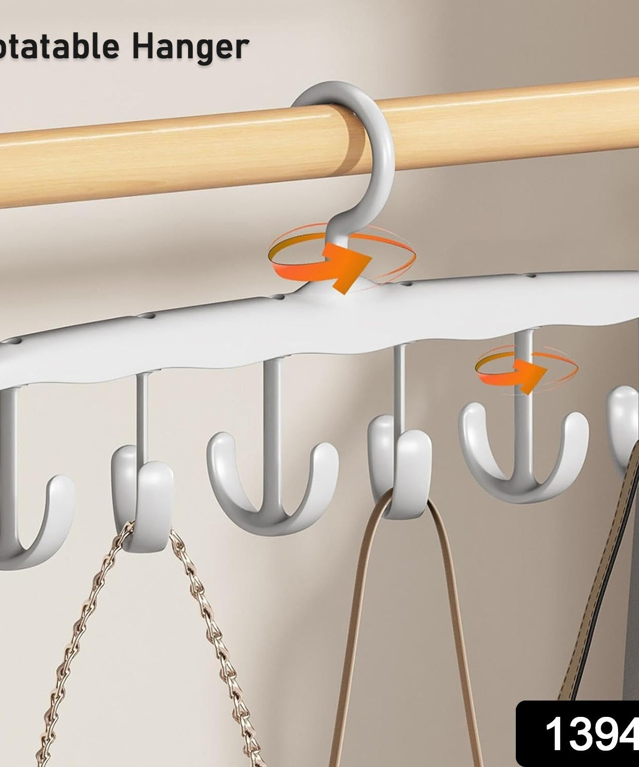 Rotatable Tank Top Hanger – Space Saving Closet Organizer for Dorms & Apartments (12-Hook)