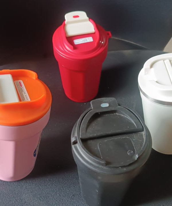 Stainless Steel Coffee Travel bottle with Lid 450 ML Approx (1 Pc)