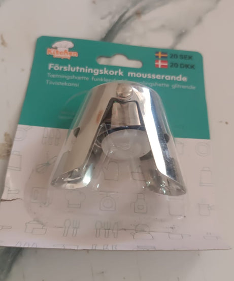 Stainless Steel Sealed Sparkling Champagne Bottle Stopper Big size