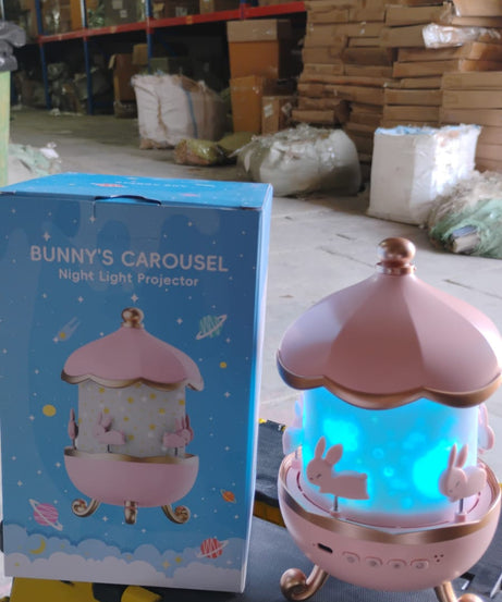 Bunny’s Carousel Rotating LED Night Light