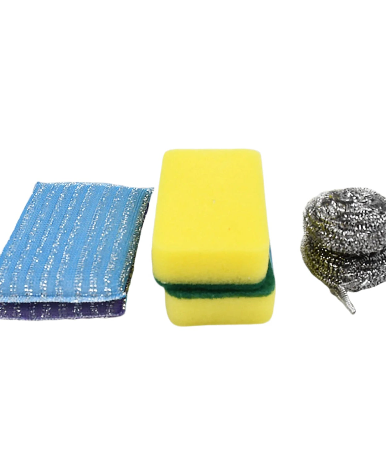 Microfiber Kitchen Cleaning Set - 6-Piece Sponge & Scouring Pad Collection