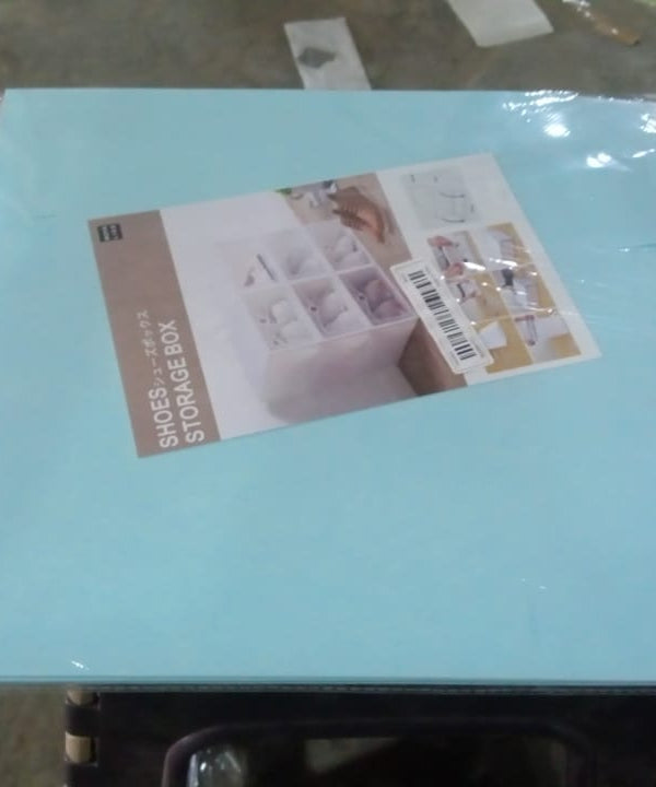 3 Layer Plastic Shoes Storage Box, Stackable Shoe Storage (1 Set / 3 Layer Set)