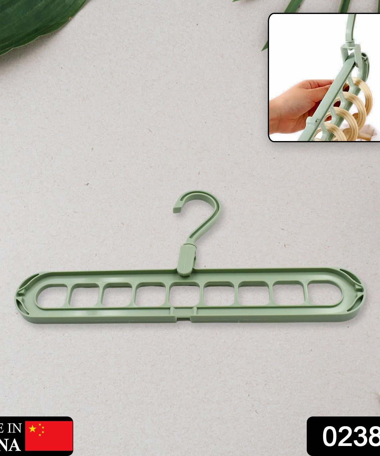 Hanging hooks for indoor storage, plastic hanger with holes.