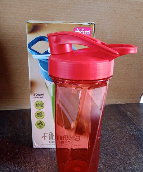 Supermom Manual Stirring Fitness Shaker Bottle with Hand Crank Approx 800 ML (1 Pc)