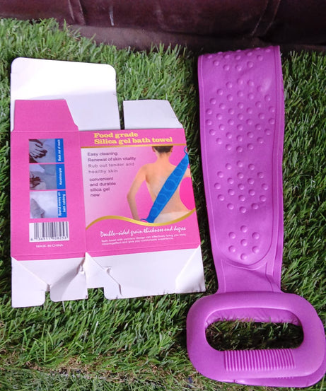 Silicone Bath Body Brush / Scrubber With Color Box (1 Pc / Mix Color)